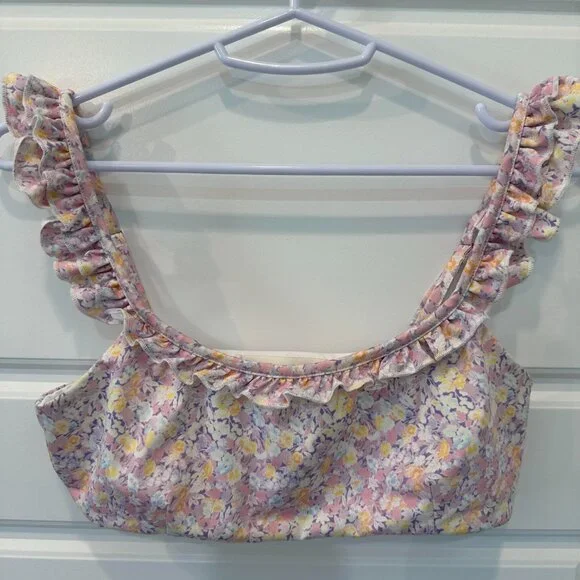 EUC - LoveShackFancy Palm Bikini Top - Size Small - Picture 2 of 4